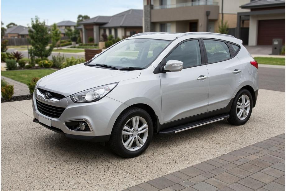 Hyundai IX-35 2010-2015 Estribos laterales Bosphorus Grey (2 uds., aluminio) Image