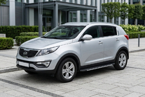 Kia Sportage 2010-2015 Estribos laterales Bosphorus Grey (2 uds., aluminio) foto 1