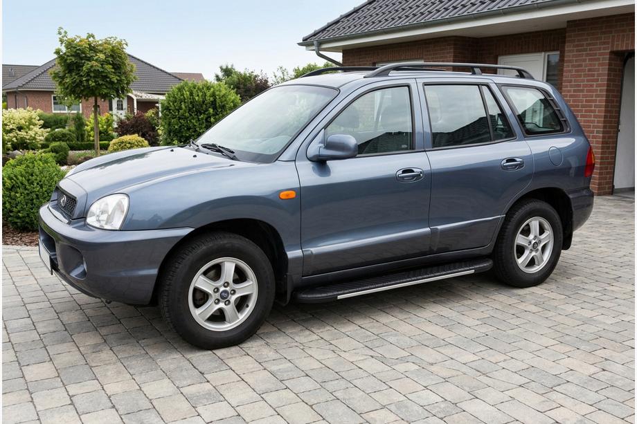 Hyundai Santa Fe 1 2000-2006 Estribos laterales Bosphorus Grey (2 uds., aluminio) Image