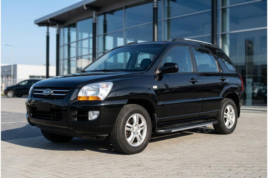 Kia Sportage 2004-2010 Estribos laterales Bosphorus Grey (2 uds., aluminio) Foto 1