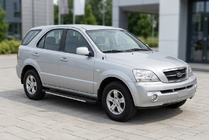 Kia Sorento I BL 2002-2009 Estribos laterales Bosphorus Grey (2 uds., aluminio) foto 1