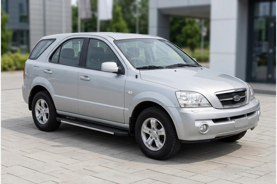 Kia Sorento I BL 2002-2009 Estribos laterales Bosphorus Grey (2 uds., aluminio) Image