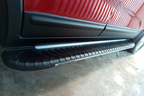 Kia Sorento II XM 2009-2014 Estribos laterales Bosphorus Grey (2 uds., aluminio) 2013-2016 foto 2