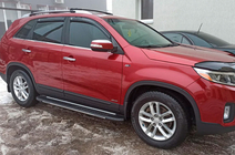 Kia Sorento II XM 2009-2014 Estribos laterales Bosphorus Grey (2 uds., aluminio) 2013-2016 foto 8