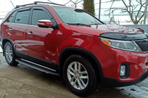 Kia Sorento II XM 2009-2014 Estribos laterales Bosphorus Grey (2 uds., aluminio) 2013-2016 foto 10