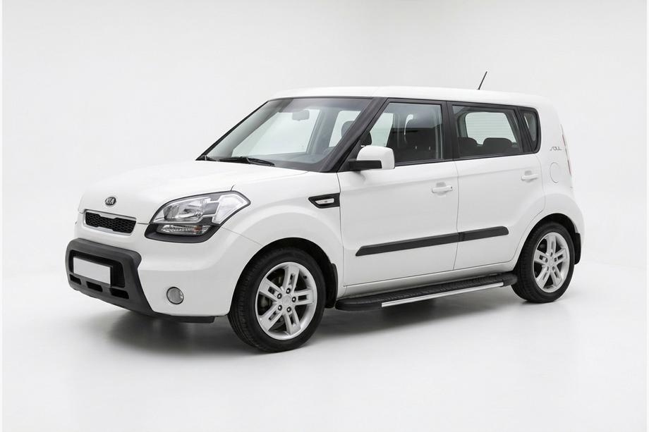 Kia Soul I 2008-2013 Estribos laterales Bosphorus Grey (2 uds., aluminio) Image