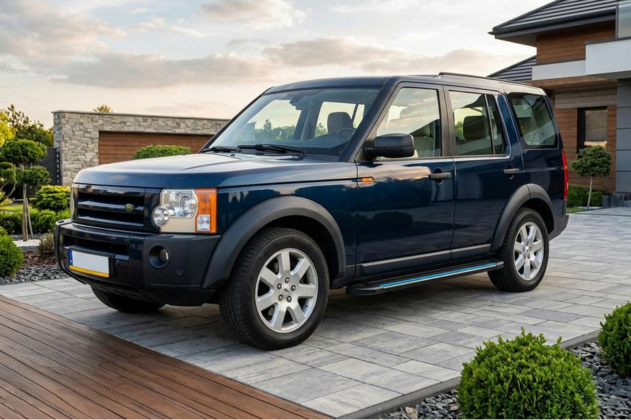 Land Rover Discovery III 2004–2009 Estribos Laterales Maya Blue (2 uds., Aluminio) Image