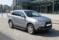 Mitsubishi ASX 2010-2023 Estribos laterales Bosphorus Grey (2 uds., aluminio) foto 1