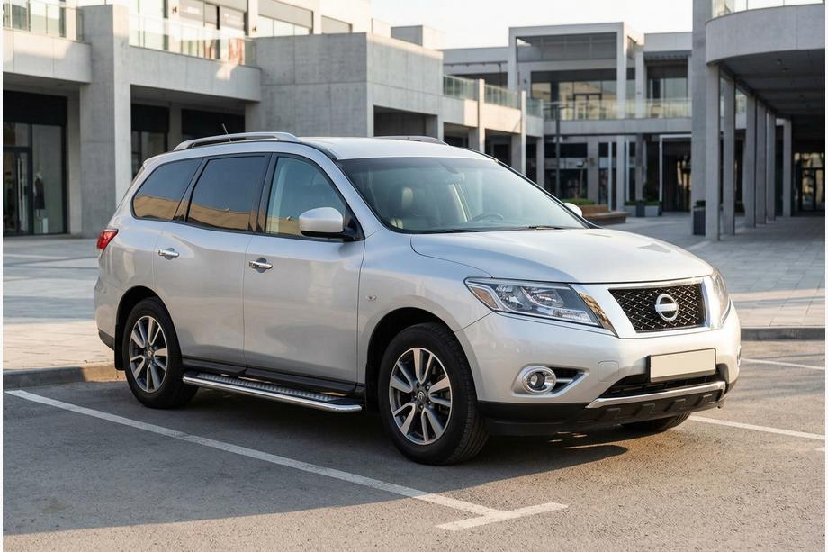Nissan Pathfinder R52 2012-2021 Estribos Laterales Maydos V2 (2 uds., Aluminio) Image