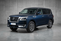 Nissan Patrol Y62 2010-2024 Estribos Laterales Maydos V2 (2 uds., Aluminio y Acero Inoxidable) foto 1