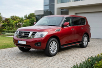 Nissan Patrol Y62 2010-2024 Estribos Laterales Maya Red (2 uds., Aluminio) foto 1