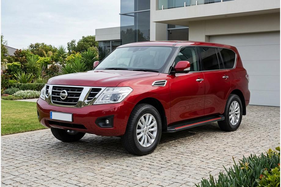 Nissan Patrol Y62 2010-2024 Estribos Laterales Maya Red (2 uds., Aluminio) Image