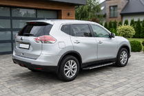 Nissan X-trail T32/Rogue 2014-2021 Estribos laterales Bosphorus Grey (2 uds., aluminio) foto 1