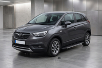 Opel Crossland X 2017-2024 Estribos laterales Bosphorus Grey (2 uds., aluminio) foto 1