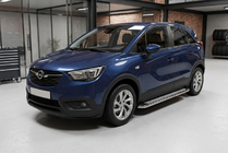 Opel Crossland X 2017-2024 Estribos Laterales Maydos V2 (2 uds., Aluminio y Acero Inoxidable) foto 1