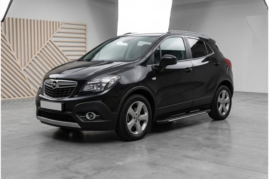 Opel Mokka 2012-2021 Estribos laterales Bosphorus Grey (2 uds., aluminio) Image