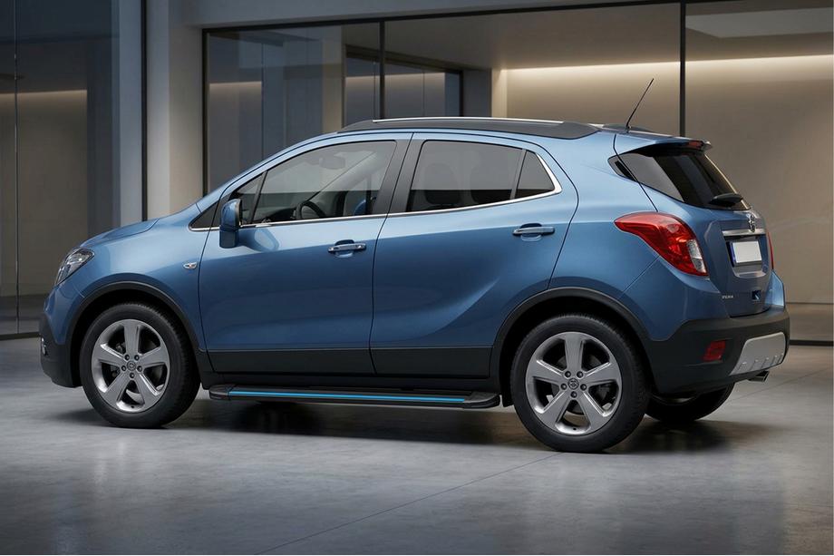 Opel Mokka 2012-2021 Estribos Laterales Maya Blue (2 uds., Aluminio) Image