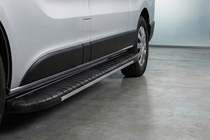 Opel Vivaro 2001–2015 Estribos laterales Bosphorus Grey (2 uds., aluminio) foto 1