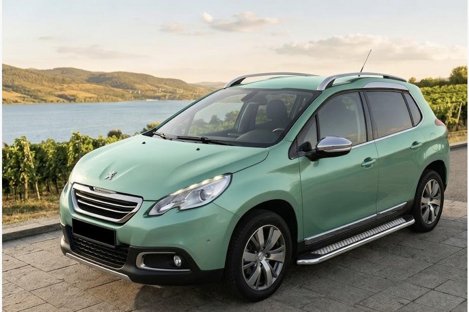 Peugeot 2008 2013-2019 Estribos Laterales Maydos V2 (2 uds., Aluminio y Acero Inoxidable) Image