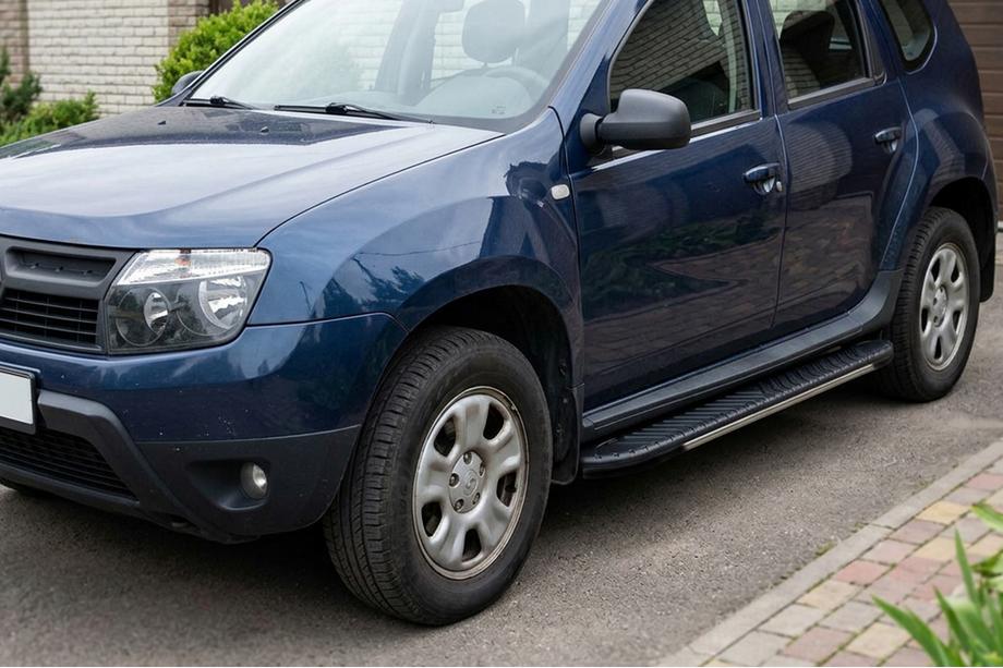 Renault Duster 2008–2017 Estribos laterales Bosphorus Grey (2 uds., aluminio) Image