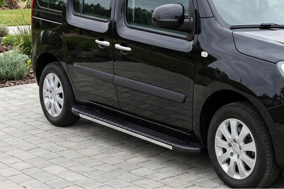 Renault Kangoo 2008–2020 Estribos laterales Bosphorus Grey (2 uds., aluminio) Batalla Larga Image