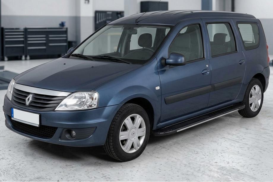 Renault Logan MCV 2005-2013 Estribos laterales Bosphorus Grey (2 uds., aluminio) Image
