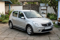 Renault Sandero 2007-2013 Estribos laterales Bosphorus Grey (2 uds., aluminio) foto 1