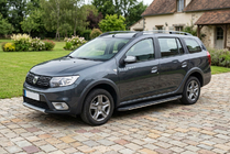 Renault Logan MCV 2013-2022 Estribos laterales Bosphorus Grey (2 uds., aluminio) foto 1