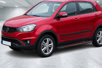 SsangYong Korando 2010-2019 Estribos Laterales Maya Red (2 uds., Aluminio) foto 1