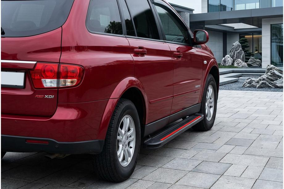 SsangYong Kyron 2005-2014 Estribos Laterales Maya Red (2 uds., Aluminio) Image