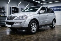 SsangYong Kyron 2005-2014 Estribos Laterales Maydos V2 (2 uds., Aluminio y Acero Inoxidable) foto 1