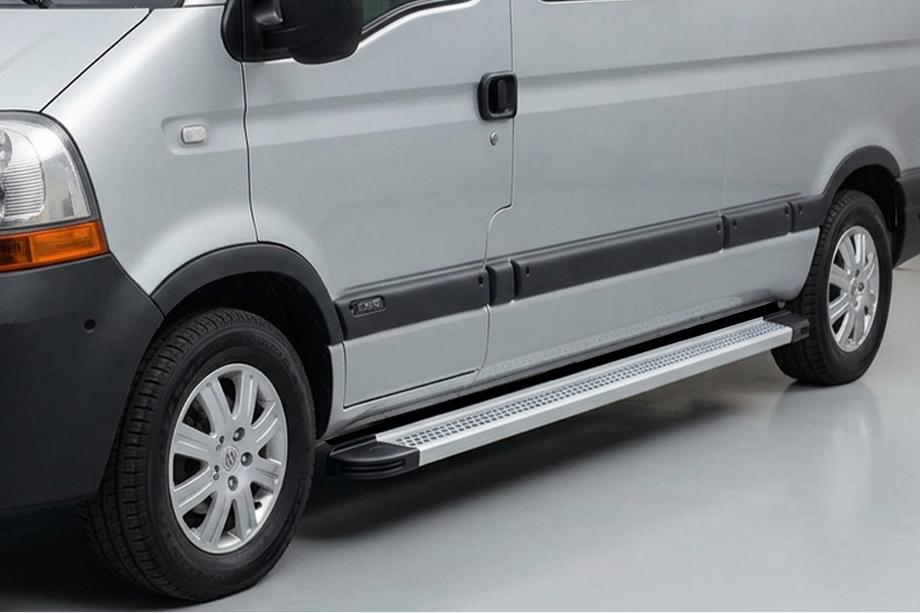 Renault Master 1998-2010 Estribos Laterales Maya V2 (2 uds., Aluminio) Image