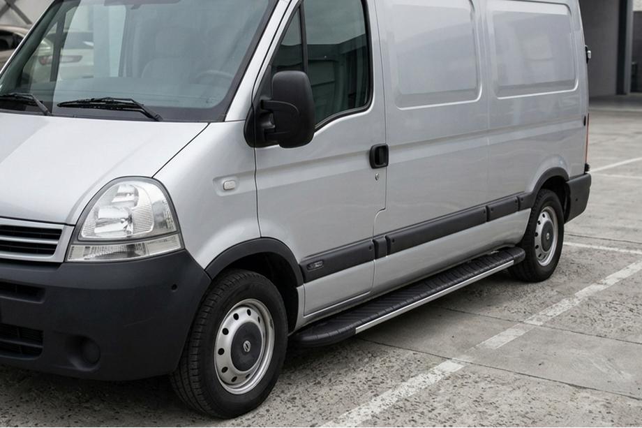Renault Master 1998-2010 Estribos laterales Bosphorus Grey (2 uds., aluminio) Image