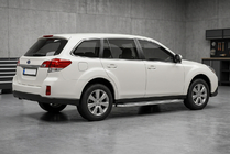 Subaru Outback 2009-2014 Estribos Laterales Maydos V2 (2 uds., Aluminio y Acero Inoxidable) foto 1