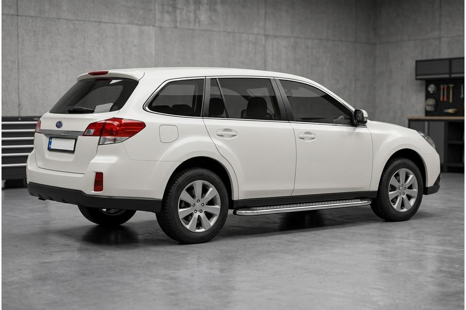 Subaru Outback 2009-2014 Estribos Laterales Maydos V2 (2 uds., Aluminio y Acero Inoxidable) Image