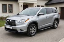 Toyota Highlander 2013-2019 Estribos laterales Bosphorus Grey (2 uds., aluminio) foto 1