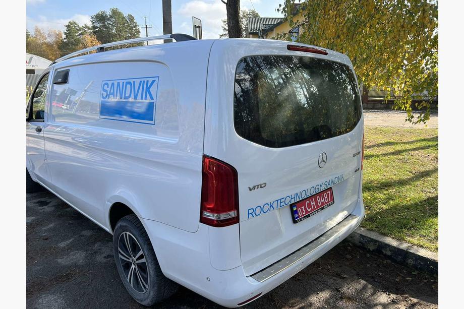 Mercedes Vito/V-class W447 2014- Barras de Techo Cromo DDU (Pies de Plastico) Foto 1