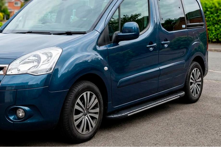 Peugeot Partner Tepee 2008-2018 Estribos laterales Bosphorus Grey (2 uds., aluminio) Image