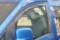 Fiat Doblo I 2005-2010 Deflectores de ventana encastrables (2 uds, HIC) foto 4