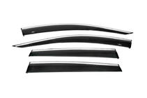 Honda CRV 2017-2022 Deflectores de ventana con moldura cromada (4 uds, HIC) foto 7