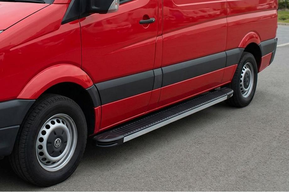 Volkswagen Crafter 2016- Estribos Laterales Maya V1 (2 uds., Aluminio) Image