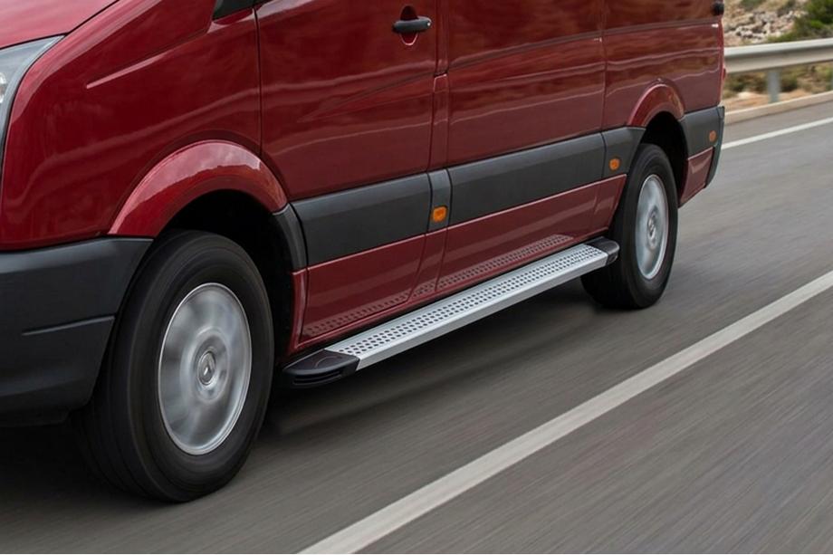 Volkswagen Crafter 2016- Estribos Laterales Maya V2 (2 uds., Aluminio) Batalla Media Image