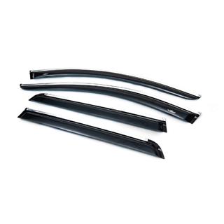 Deflectores de ventana con moldura cromada (4 uds, HIC) Volvo XC90 2002-2014 foto 4