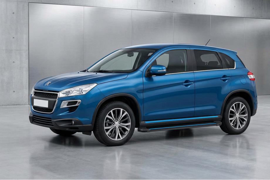 Peugeot 4008 2012-2017 Estribos Laterales Maya Blue (2 uds., Aluminio) Foto 1