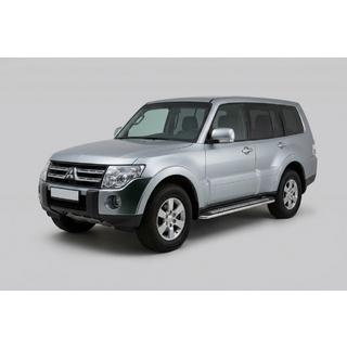 Estribos Laterales Maydos V2 (2 uds., Aluminio y Acero Inoxidable) Mitsubishi Pajero Wagon IV 2006-2021 foto 4