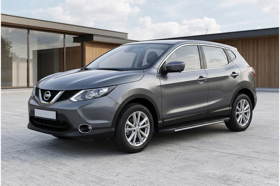 Nissan Qashqai 2014-2021 Estribos laterales Bosphorus Grey (2 uds., aluminio) Image