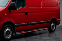 Opel Movano 2004-2010 Estribos Laterales Maya Red (2 uds., Aluminio) foto 1