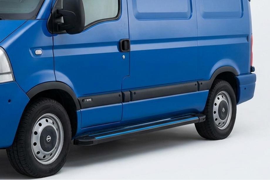 Nissan Interstar 2002-2010 Estribos Laterales Maya Blue (2 uds., Aluminio) Image