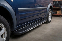 Ford Connect 2002–2006 Estribos laterales Bosphorus Grey (2 uds., aluminio) foto 1