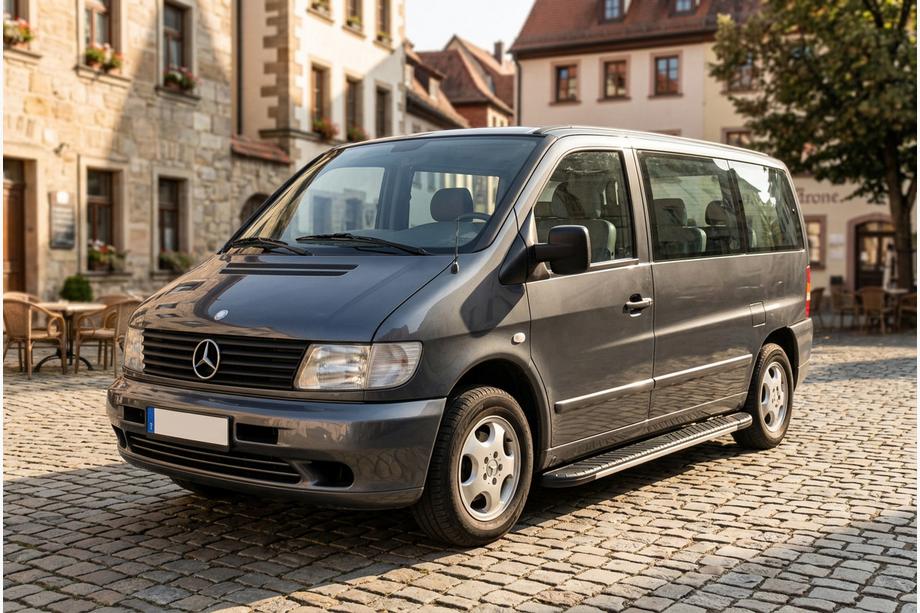 Mercedes Vito W638 1996-2003 Estribos laterales Bosphorus Grey (2 uds., aluminio) Image